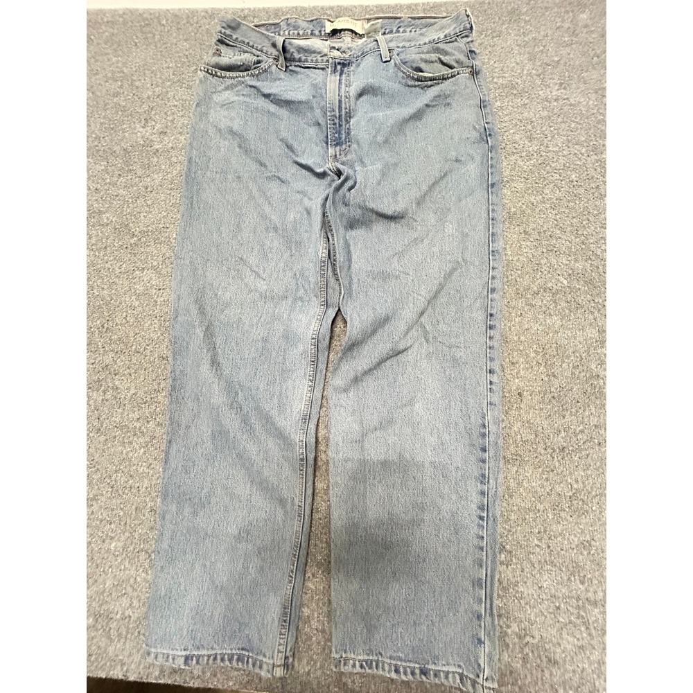 Levi's Jeans Mens Size 40 Blue 550 Relaxed Fit Light Wash Cotton Denim Tapered